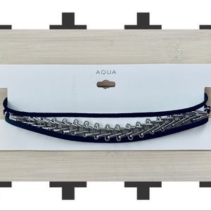 Aqua Jewelry Jacie Chain Wrap Choker Necklace NWT